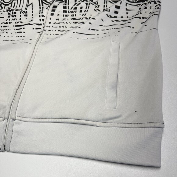 Tapout Sweatshirt Jacket Mens XXL 24x29 AOP Full Zip Grunge Y2K - Picture 8 of 13